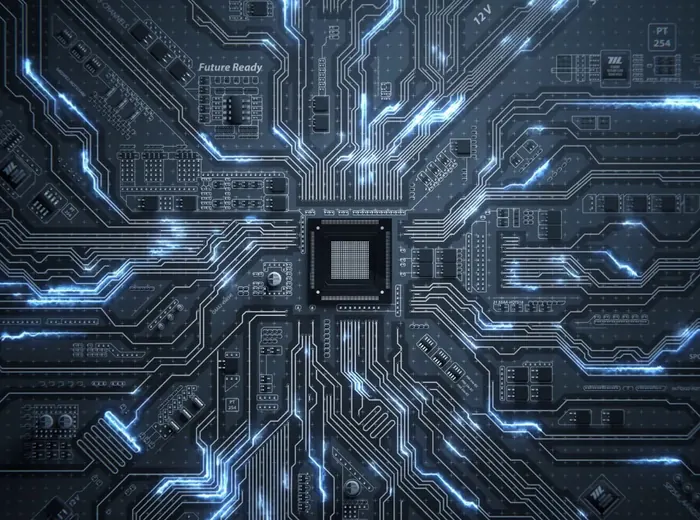 Neon circuit visual